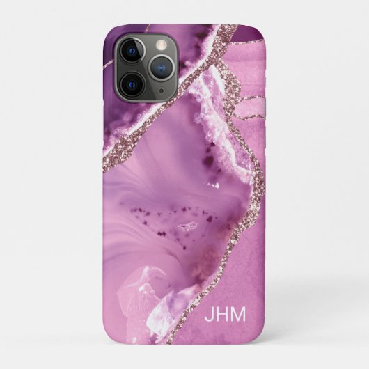 Elegante Paarse Agaat Case-Mate iPhone Case (Achterkant)