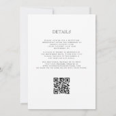 Elegante Paarse Agaat Silver QR Code Wedding Kaart (Achterkant)