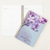 Elegante Paarse Aquarel Afspraakplanner Planner (Display)