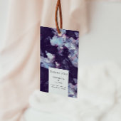 Elegante Paarse artistieke penseelstreek dank u Cadeaulabel