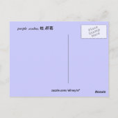 elegante paarse azalea-bloemen 杜 花 briefkaart (Achterkant)