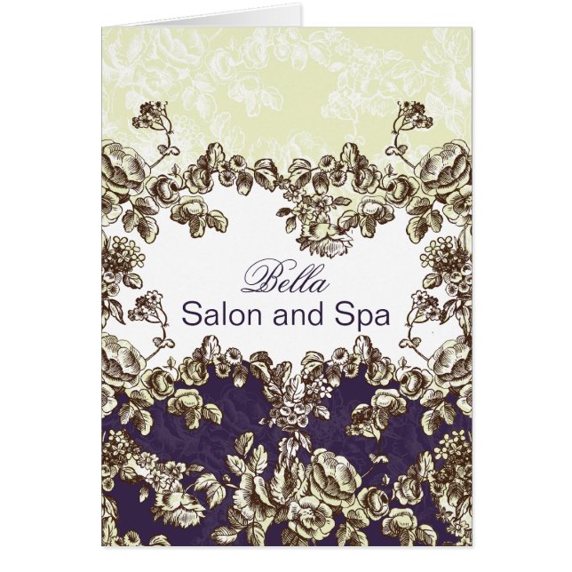 elegante paarse bloei Business Hartelijk dank voor (Voorkant)