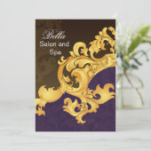 elegante paarse bloei Business Hartelijk dank voor Bedankkaart (Staand voorkant)