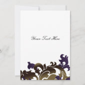 elegante paarse bloei Business Hartelijk dank voor Bedankkaart (Achterkant)