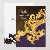 elegante paarse bloei Business Hartelijk dank voor Bedankkaart (Voorkant / Achterkant)