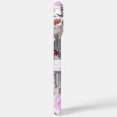 Elegante Paarse bloem gepersonaliseerde naam Case-Mate iPhone Case (Achterkant / Rechts)