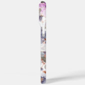 Elegante Paarse bloem gepersonaliseerde naam Case-Mate iPhone Case (Achterkant / Links)