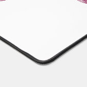 Elegante Paarse Bloem Leuke Boho Girly Wit Custom Bureaumat (Hoek)