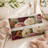 Elegante paarse bloem met naam etui