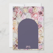 Elegante Paarse Bloemboog Zomer Bachelorette Kaart (Achterkant)