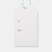 Elegante Paarse Bloemen Cadeaulabel (Achterkant)