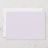 Elegante Paarse Bloemen Gouden Boog Meisje Dopen F Kaart (Achterkant)