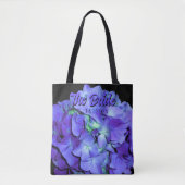 Elegante paarse bloemen hortensia's de bruid tote bag (Voorkant)