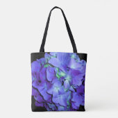 Elegante paarse bloemen hortensia's de bruid tote bag (Achterkant)
