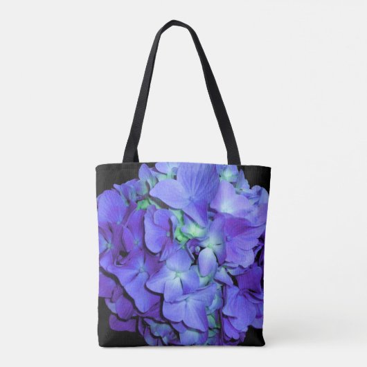 Elegante paarse bloemen hortensia's de bruid tote bag (Achterkant)