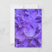 Elegante paarse bloemen Hydrangeas Lavendel RSVP (Achterkant)