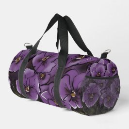 Elegante Paarse Bloemen LGBTQ Mevrouw & Mevrouw Plunjezak