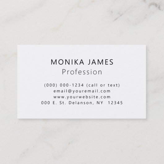 Elegante Paarse Bloemen Lilacs Professional Visitekaartje (Achterkant)