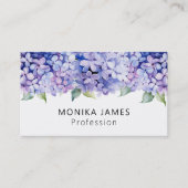 Elegante Paarse Bloemen Lilacs Professional Visitekaartje (Voorkant)