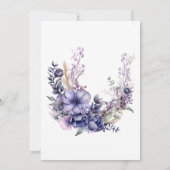 Elegante Paarse Bloemen Sweet Sixteen Birthday Kaart (Achterkant)