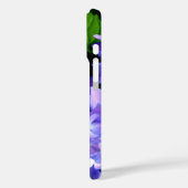 Elegante paarse bloemenblauwe paarse hortensia's Case-Mate iPhone case (Achterkant / Links)