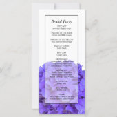 Elegante paarse bloemenhortensia’s (Achterkant)