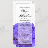 Elegante paarse bloemenhortensia’s (Voorkant / Achterkant)