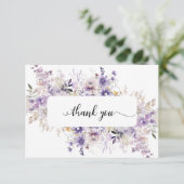 Elegante Paarse bloemenkrans sympathie bedankt (Staand voorkant)