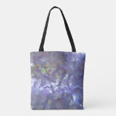 Elegante paarse bloemenlavendelhortensia's tote bag (Achterkant)