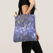Elegante paarse bloemenlavendelhortensia's tote bag (Dichtbij)