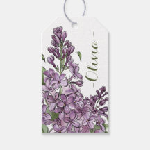 Elegante paarse bloemlijn kunst gepersonaliseerd c