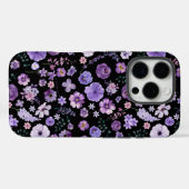 Elegante Paarse Blooms iPhone 16Pro Hoesje (Achterkant (horizontaal))