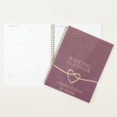 Elegante Paarse Bruiloft Planner (Display)