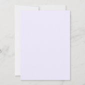Elegante Paarse Calla Lelie Bloem Bruiloft Save The Date (Achterkant)