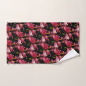 Elegante Paarse Calla Lilies Flowers Bad Handdoek (Handdoek)