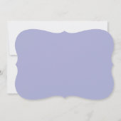 Elegante  Paarse chique moderne bloemige bruiloft Kaart (Achterkant)