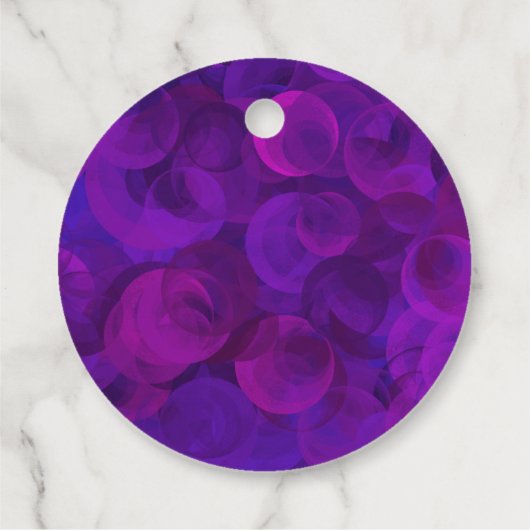 Elegante Paarse chique moderne monogram bruiloft Bedankjes Labels (Achterkant)