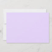 Elegante Paarse Damask Baby shower Uitnodiging (Achterkant)