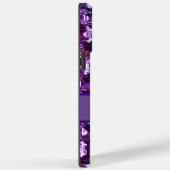 Elegante paarse edelstenen diamanten Case-Mate iPhone case (Achterkant / Rechts)