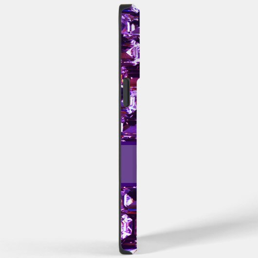 Elegante paarse edelstenen diamanten Case-Mate iPhone case (Achterkant / Rechts)