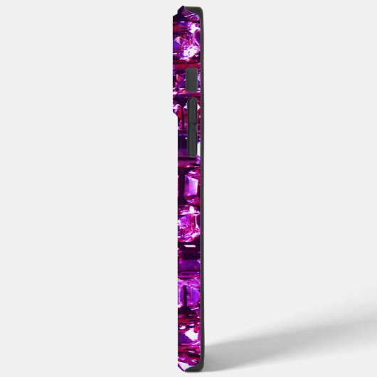 Elegante paarse edelstenen diamanten Case-Mate iPhone case (Achterkant / Links)