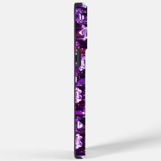 Elegante paarse edelstenen diamanten Case-Mate iPhone case (Achterkant / Rechts)