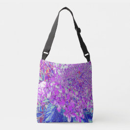 Elegante Paarse en Blauwe Limelight Hortensia Crossbody Tas