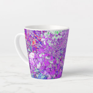Elegante Paarse en Blauwe Limelight Hortensia Latte Mok