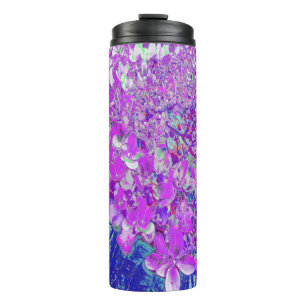 Elegante paarse en blauwe Limelight Hortensia Thermosbeker