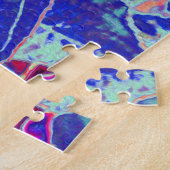Elegante Paarse en Blauwe Limelight Hydrangea Legpuzzel (Zijkant)