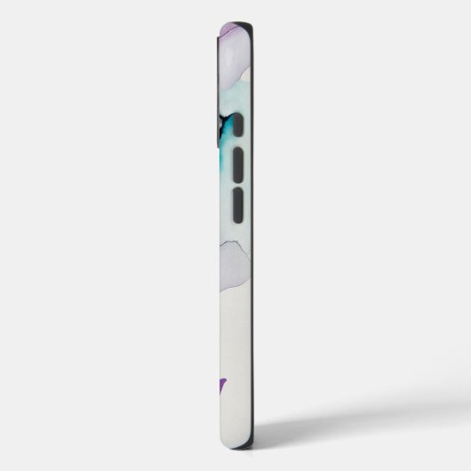 Elegante Paarse en Blauwgroen iPhone 16 Hoesje (Achterkant / Links)