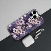 Elegante Paarse en Cream Orchid Floral Case-Mate iPhone Case