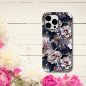 Elegante Paarse en Cream Orchid Floral Case-Mate iPhone Case