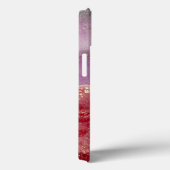 Elegante paarse en gouden glitters Case-Mate iPhone case (Achterkant / Rechts)